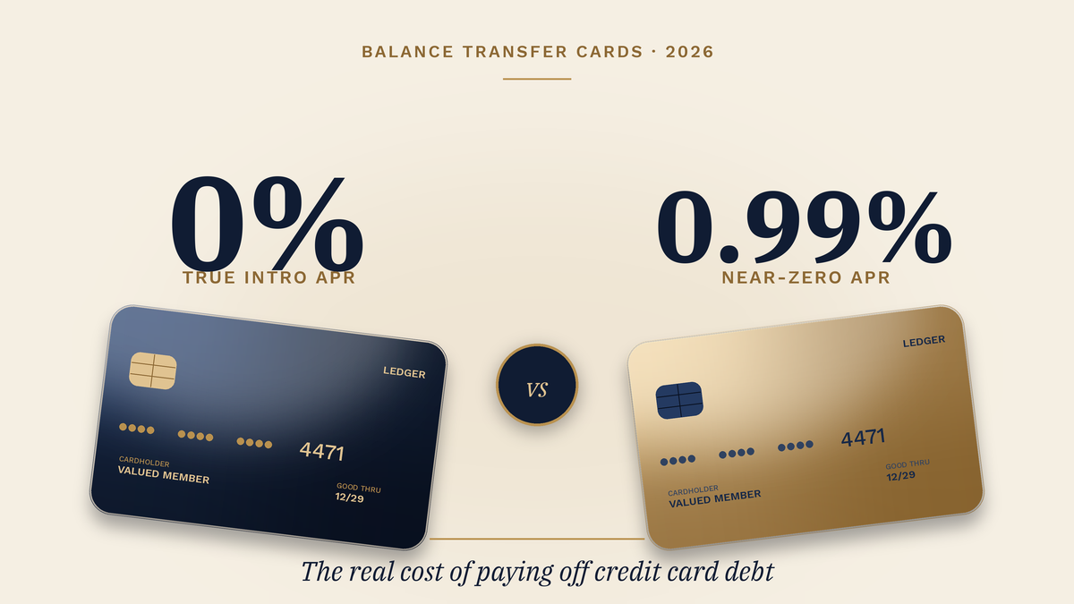 Credit Card Debt: Compare 0.99% vs 0% APR Cards